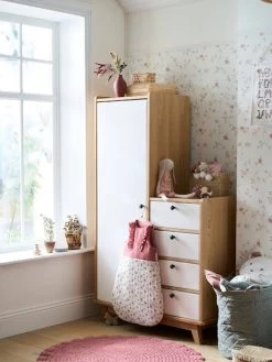 Armoire Vintage Blanc Clair Uni - Vertbaudet