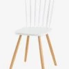 Chaise Enfant Basic, Assise H 45 Cm Blanc/bois - Vertbaudet