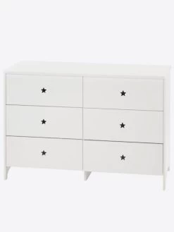 Commode 6 Tiroirs LIGNE SIRIUS Blanc Clair Uni - Vertbaudet