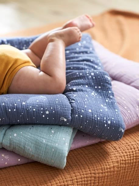 Couverture Bébé En Gaze De Coton Bio* COMÈTES Parme - Vertbaudet – Image 3