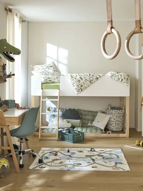 Lit Enfant Mi-hauteur Réversible ZIG-ZAG Blanc - Vertbaudet – Image 2