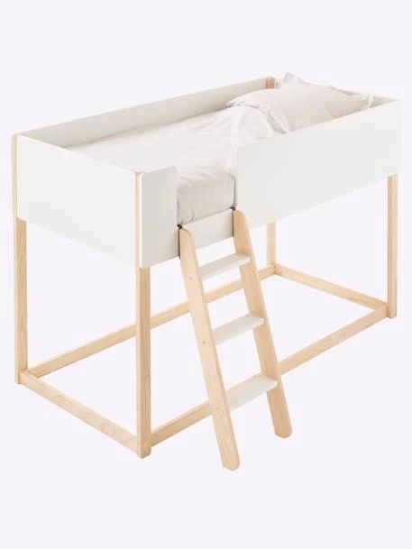 Lit Enfant Mi-hauteur Réversible ZIG-ZAG Blanc - Vertbaudet – Image 4