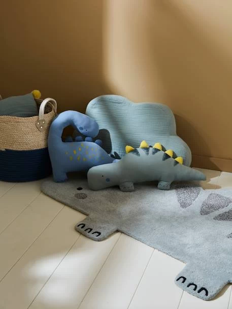 Lot De 2 Coussins PETIT DINO Bleu / Kaki - Vertbaudet – Image 4