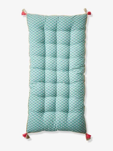 Matelas De Sol Velours Eden India Vert / Rose - Vertbaudet