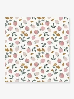 Papier Peint Fraises Louise LILIPINSO Rose Pâle - Lilipinso