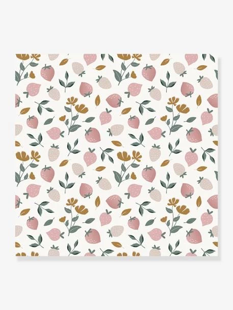 Papier Peint Fraises Louise LILIPINSO Rose Pâle - Lilipinso