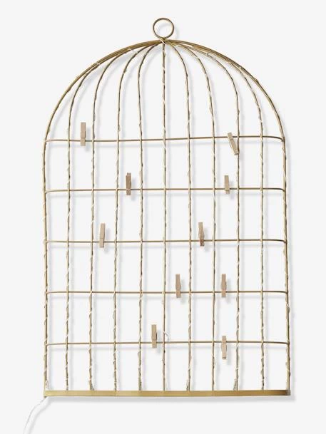 Pêle-mêle Lumineux Cage à Oiseaux Doré - Vertbaudet – Image 2