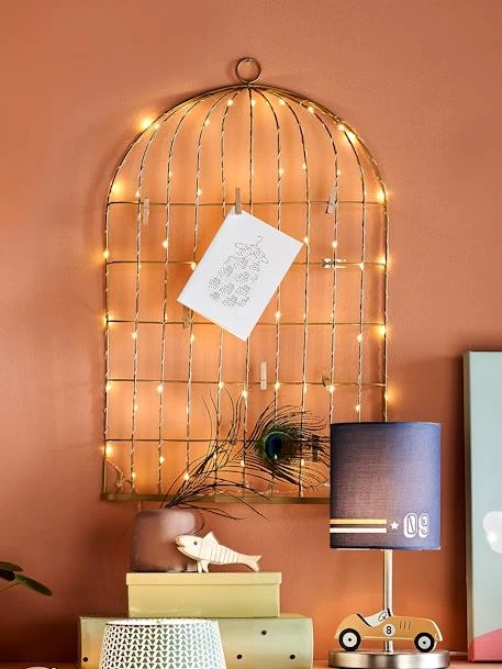 Pêle-mêle Lumineux Cage à Oiseaux Doré - Vertbaudet – Image 3