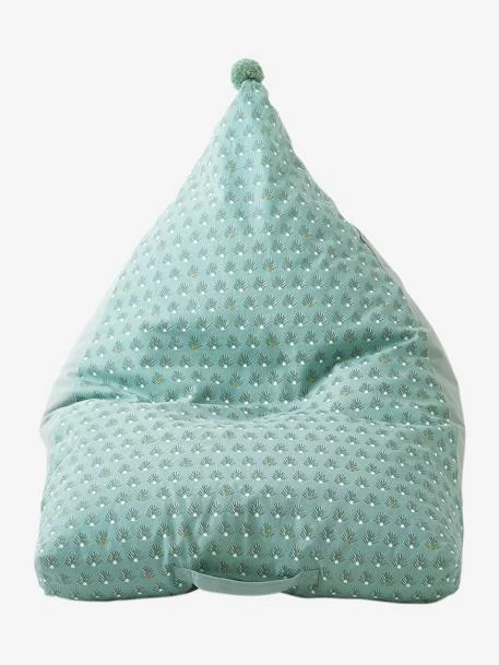 Pouf Poire Palmettes Vert - Vertbaudet – Image 2