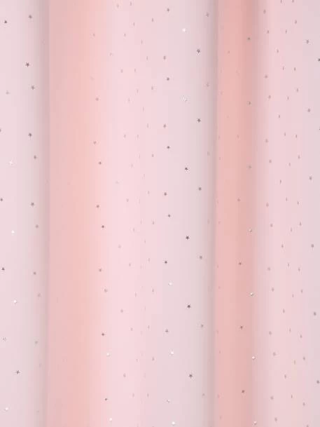 Rideau Occultant Etoiles D'argent Rose Imprimé étoiles - Vertbaudet – Image 3