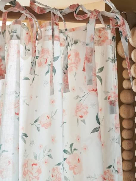 Rideau Voilage EAU DE ROSE écru / Rose - Vertbaudet – Image 3