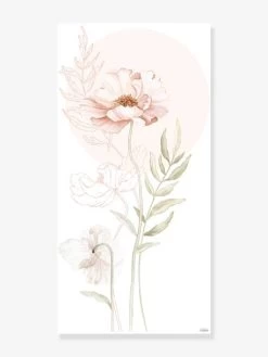 Stickers Géant Coquelicot Poppies LILIPINSO Rose Nude - Lilipinso