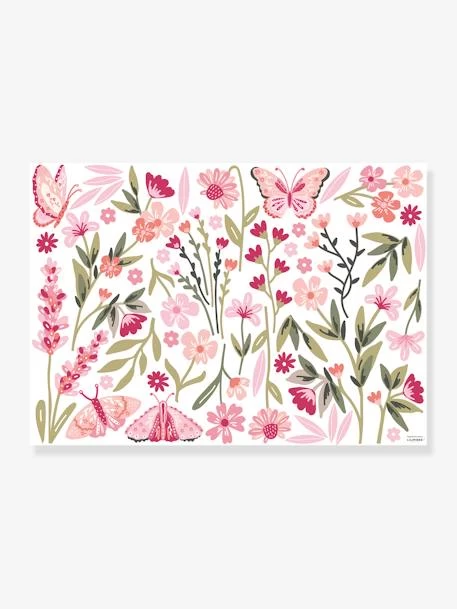 Stickers Jardin Fleuri Magenta LILIPINSO Rose - Lilipinso