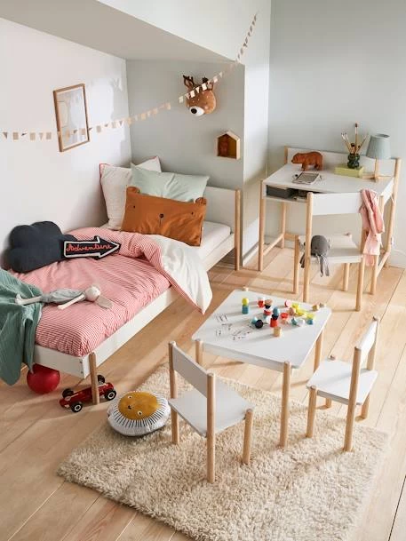 Table De Jeu LIGNE WOODY Blanc - Bois - Vertbaudet – Image 3