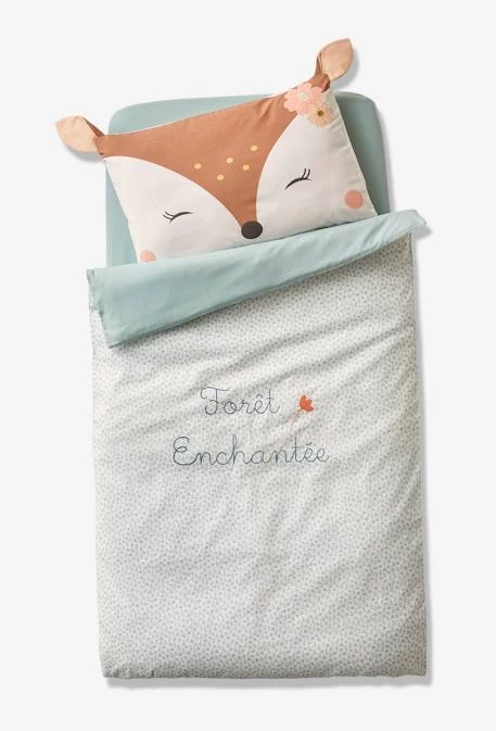 Taie D'oreiller Bébé FORET ENCHANTEE écru / Multicolore - Vertbaudet – Image 2